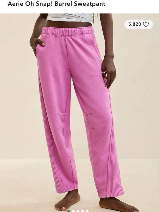 aerie Pants - NWOT Aerie Oh Snap! Barrel oversized sweatpants Large